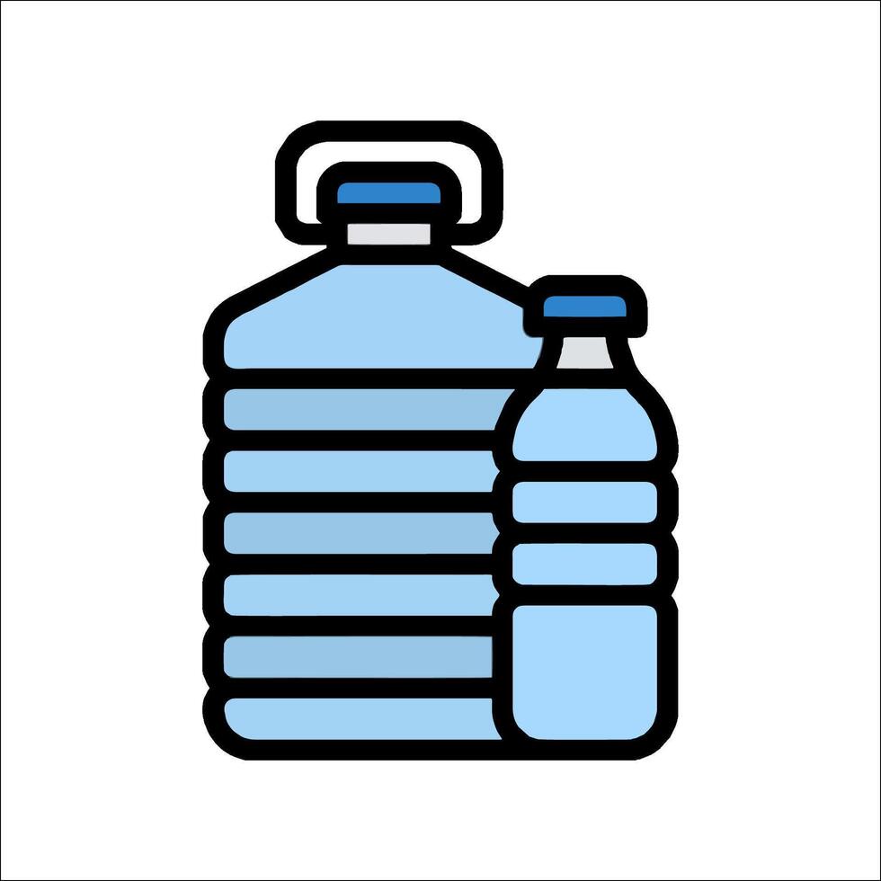 Water bottle icon illustration vector
