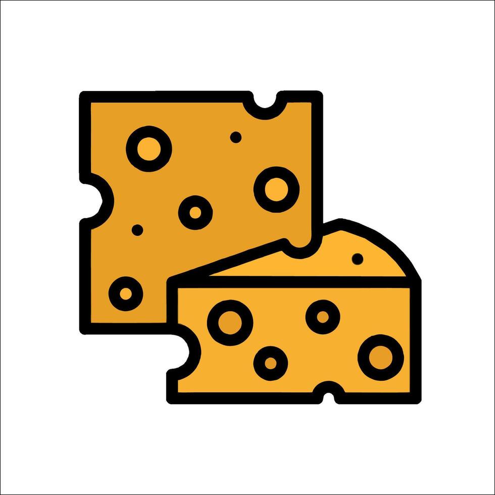 Cheese icon illustration vector
