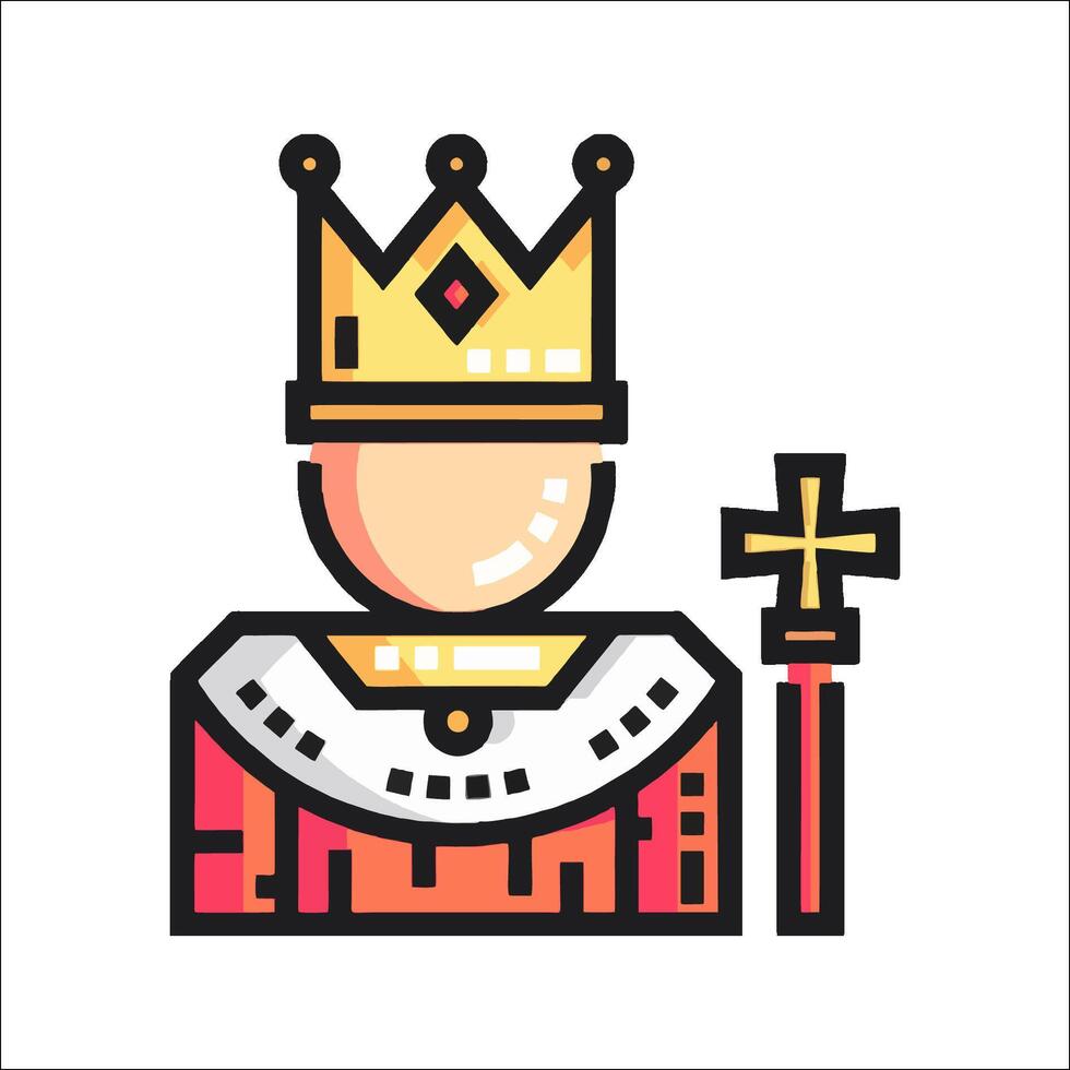 King of kings icon illustration vector