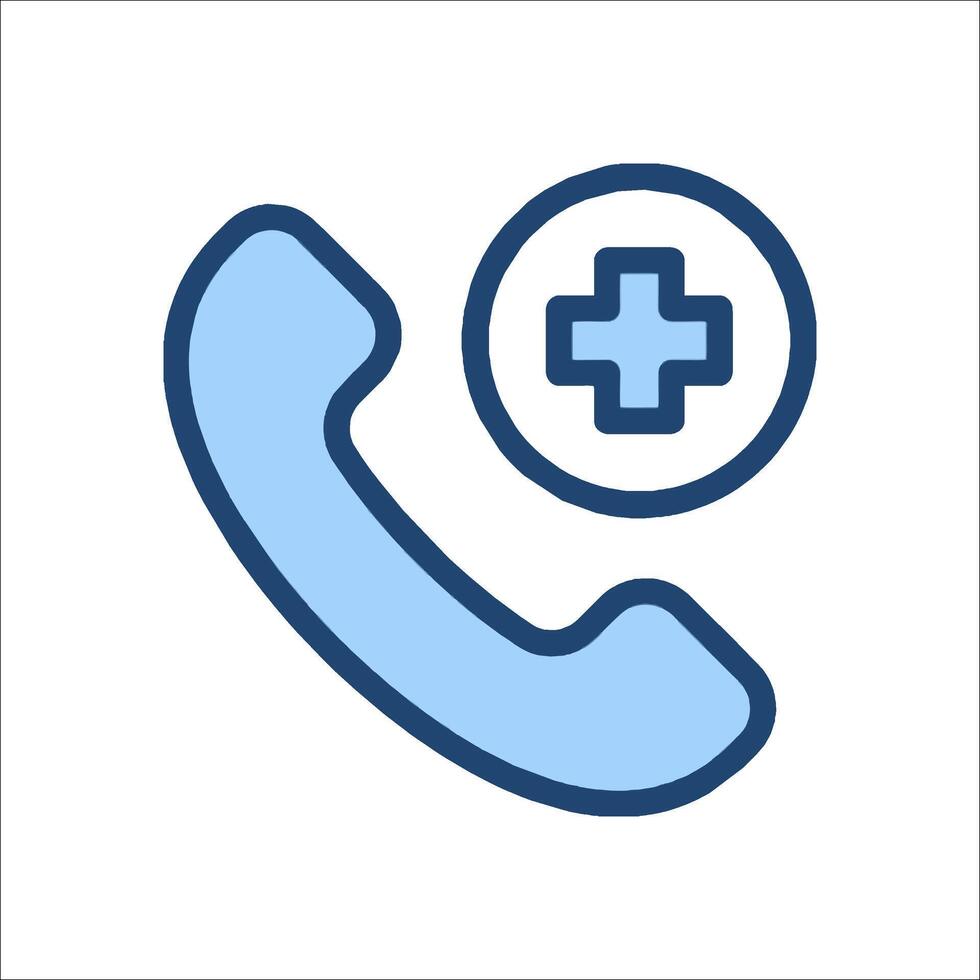 A phone with a cross on it vector