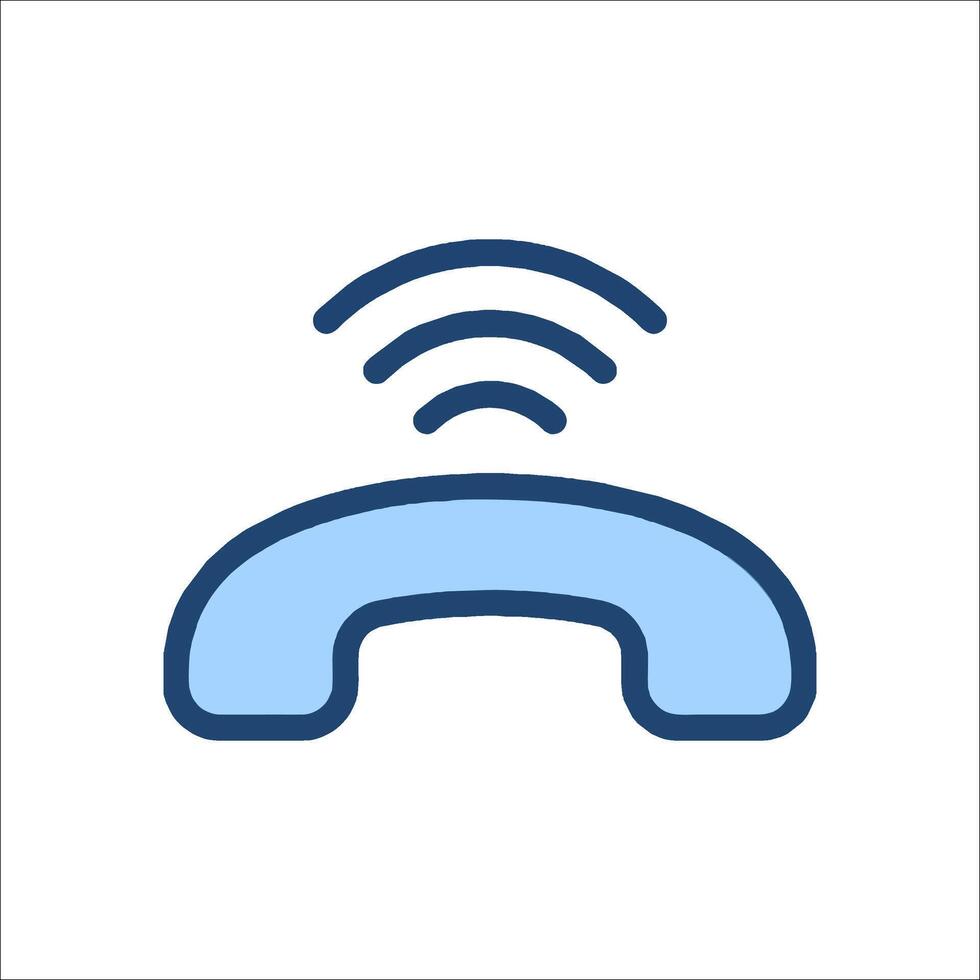 a phone icon with a wifi symbol vector