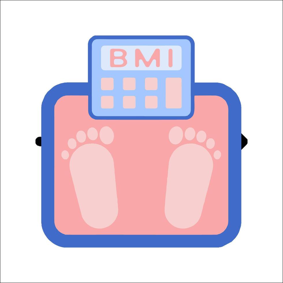 Bmi calculator icon vector