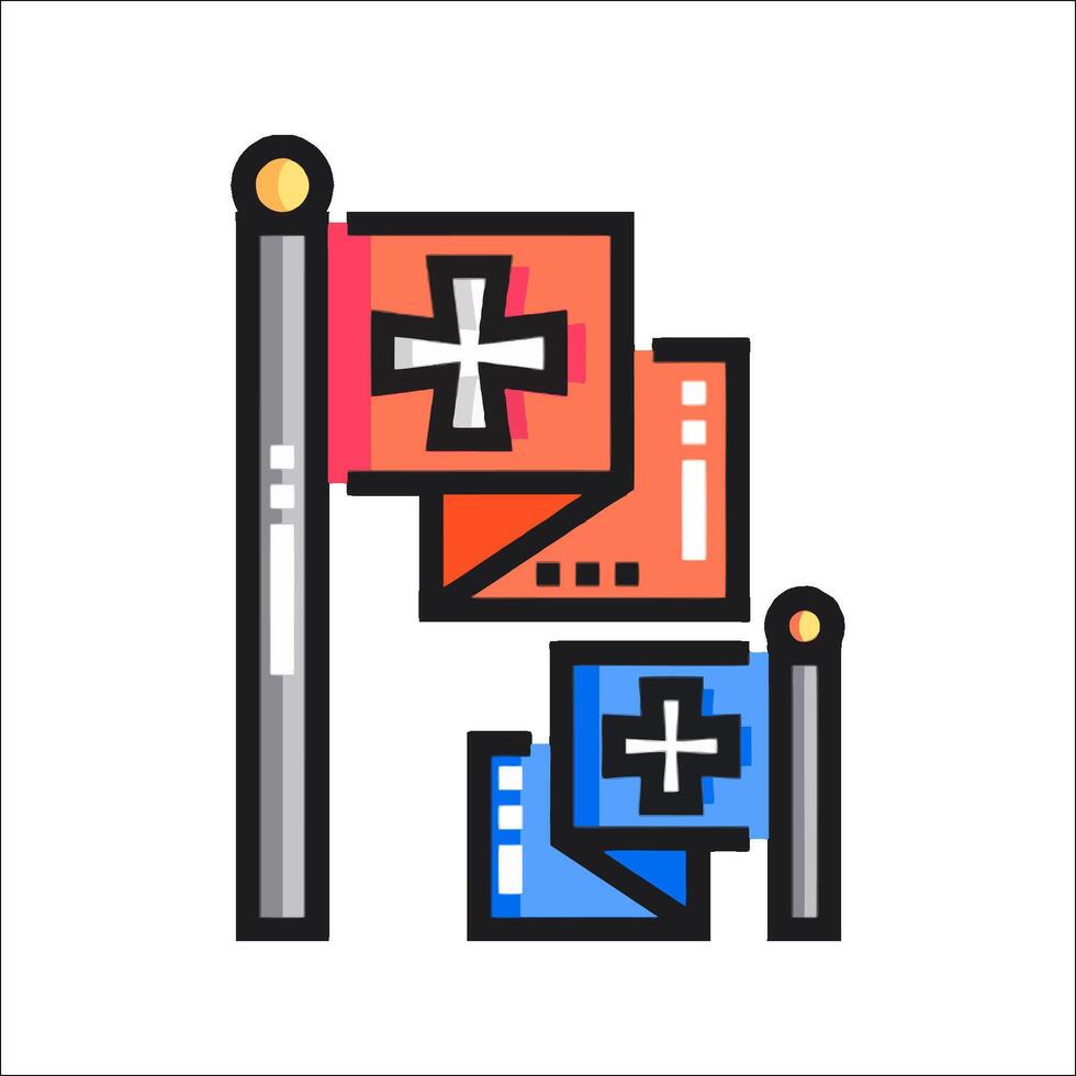 Switzerland flag illustration vector