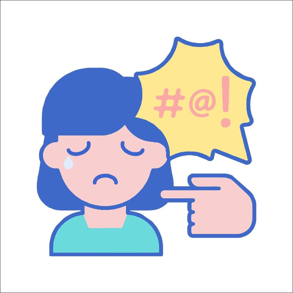 A woman with an angry face and a speech bubble vector