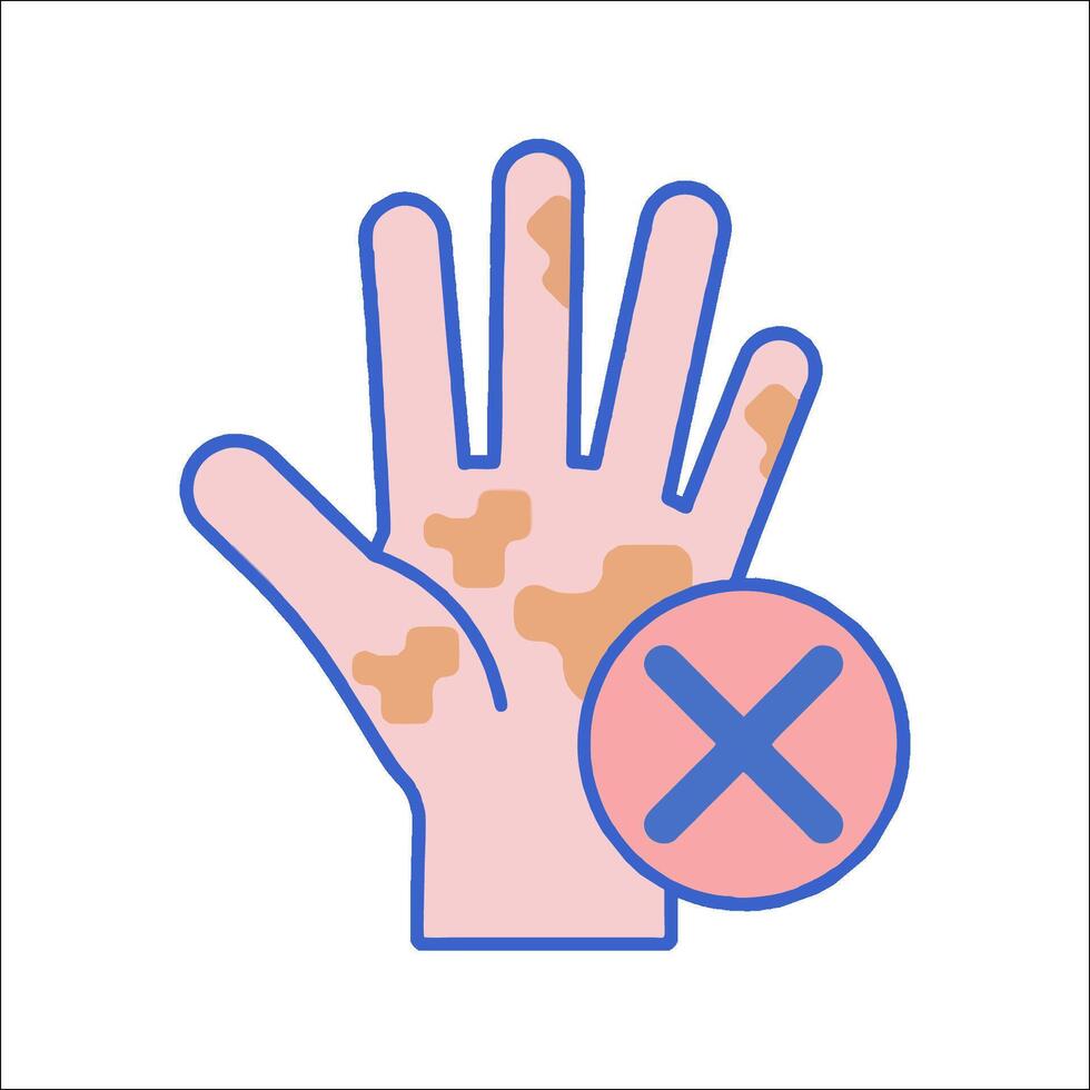 No sign of skin cancer illustration vector