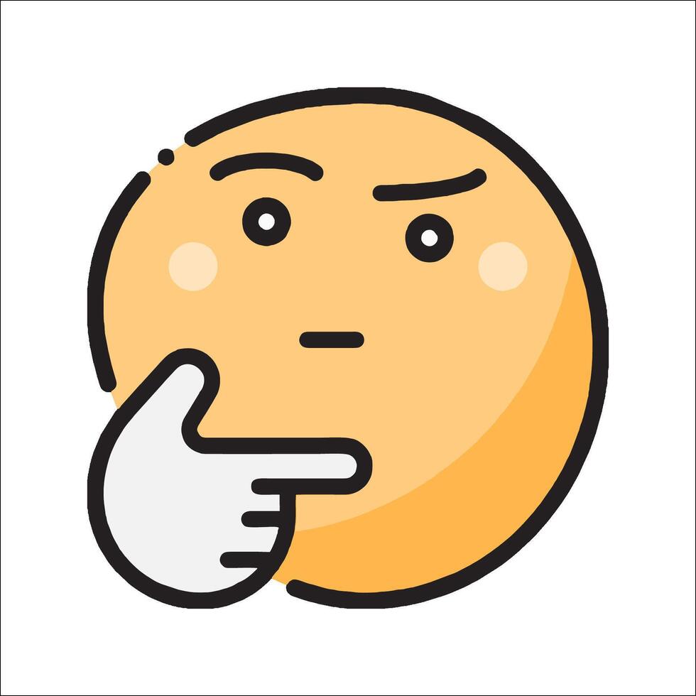 A cartoon emoticion with a finger pointing up vector