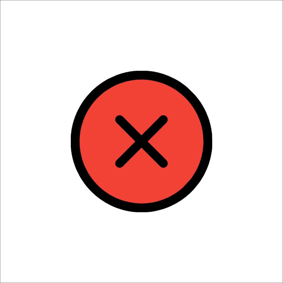 A red cross on a white background vector