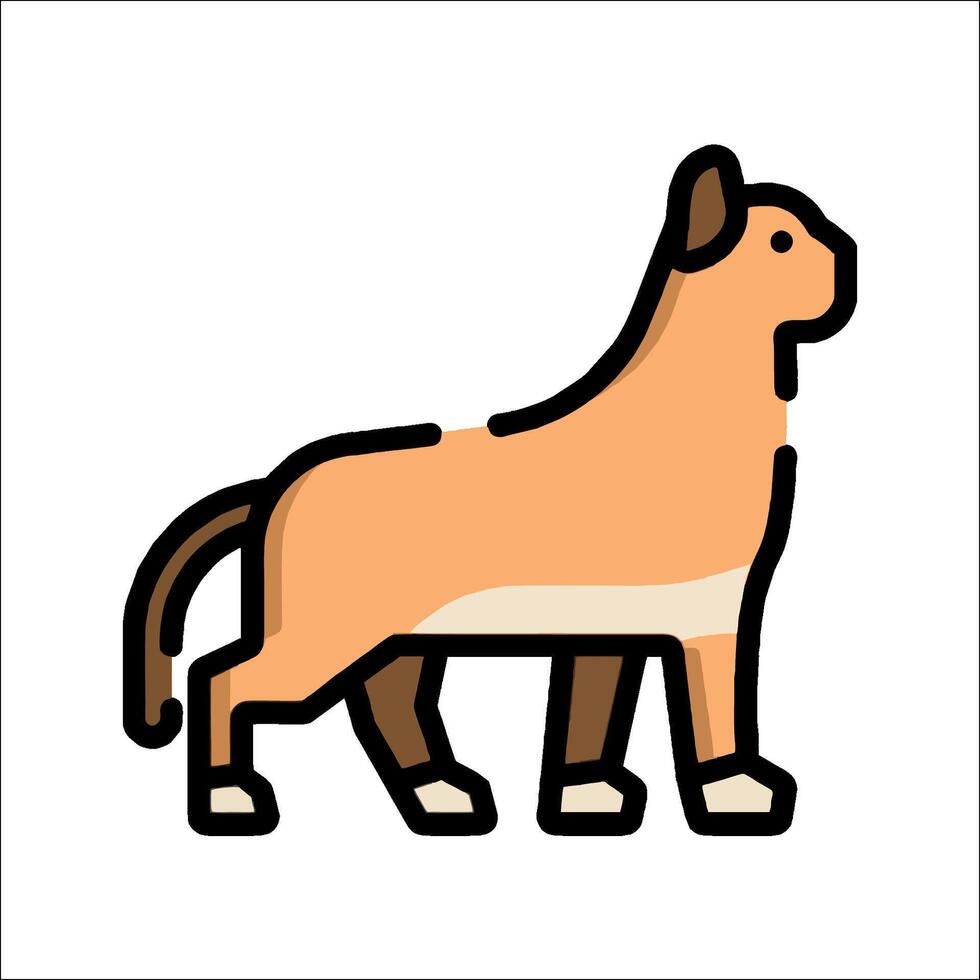 A cartoon lion standing on its hind legs vector