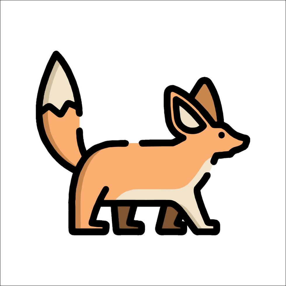Fox icon illustration vector