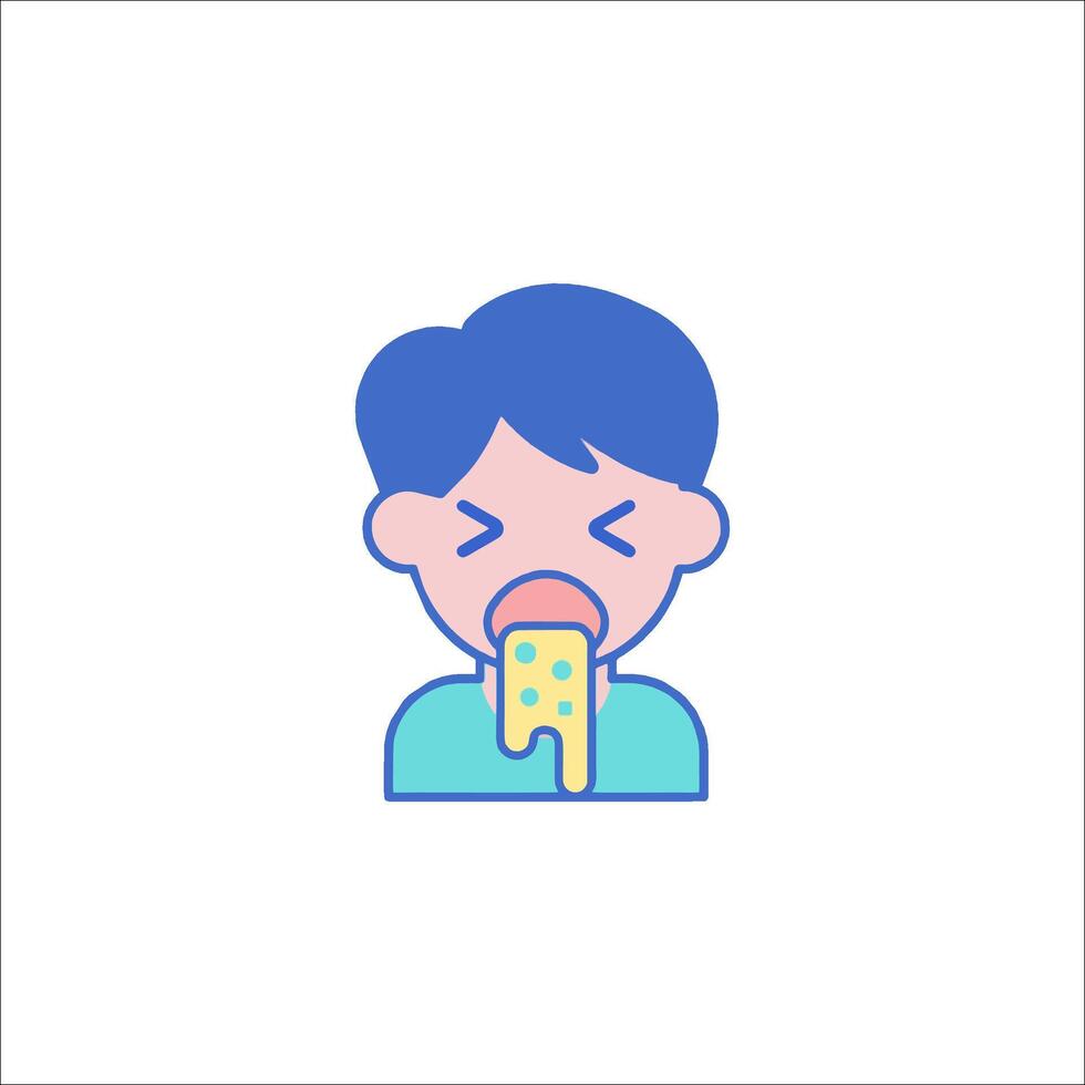 A man eating a piece of cheese vector