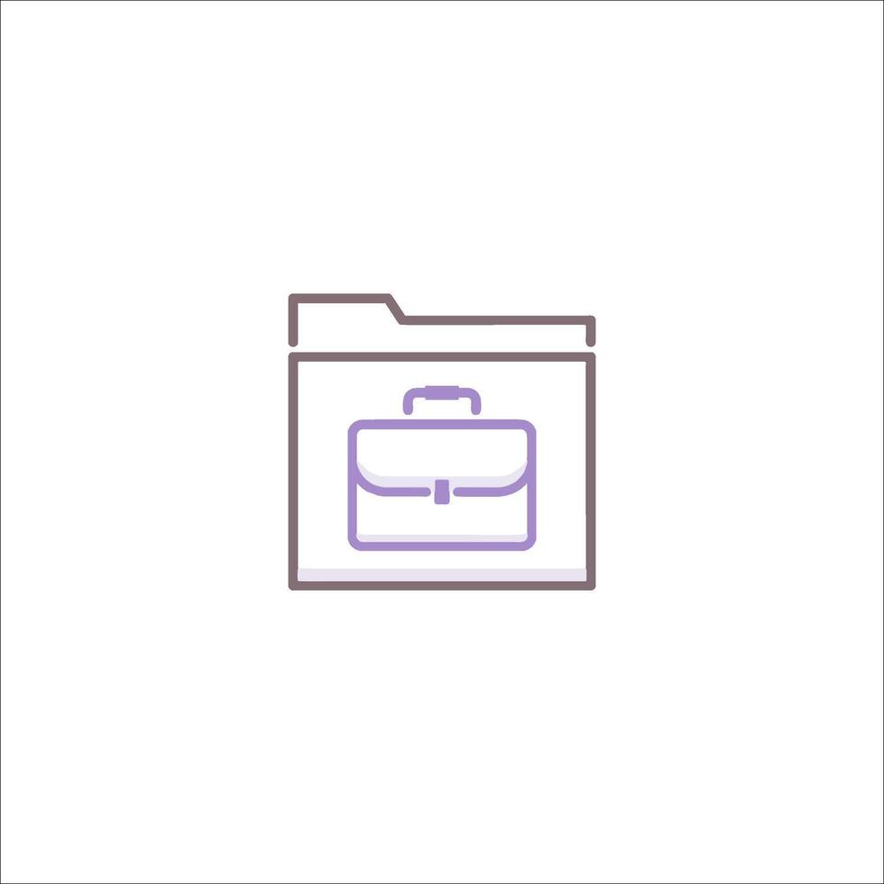A briefcase icon on a white background vector