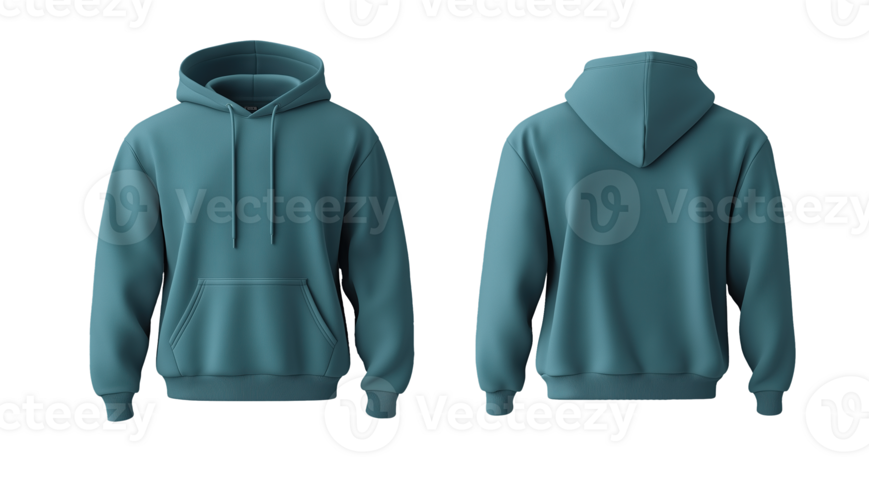 Light Green Stylish Hoodie isolated on Transparency background png