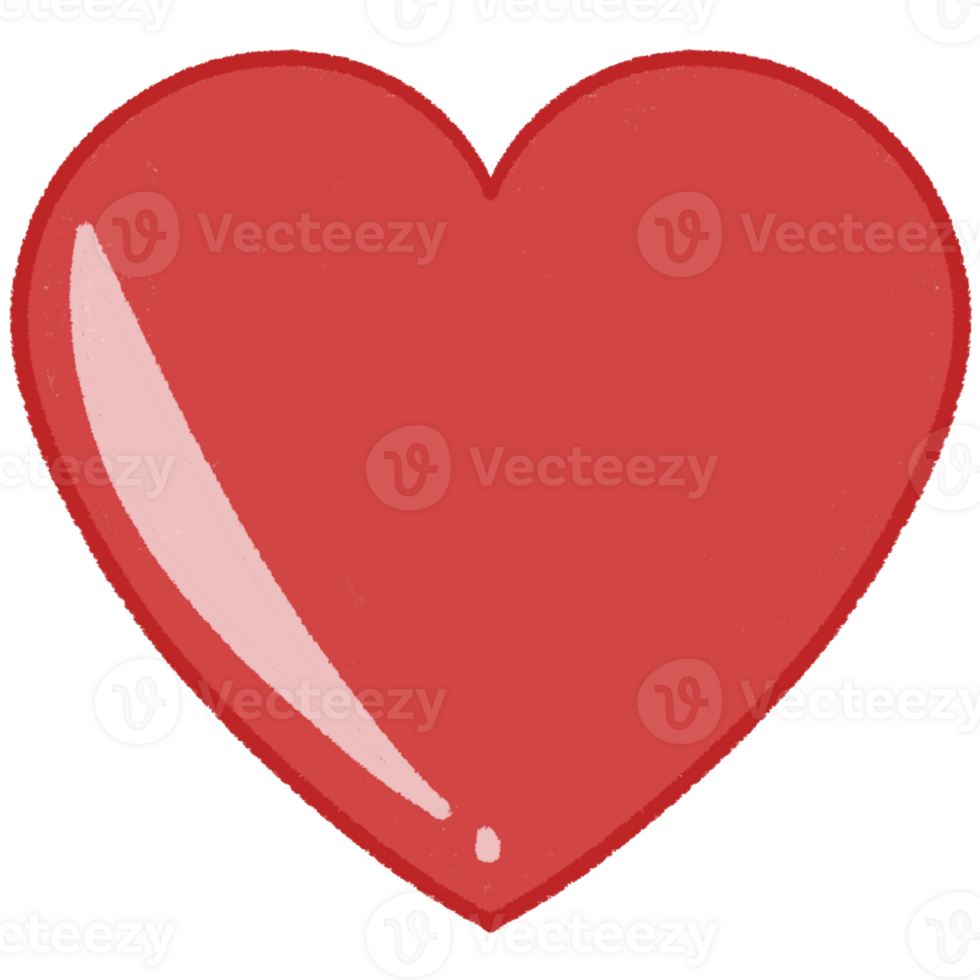 red heart clipart png