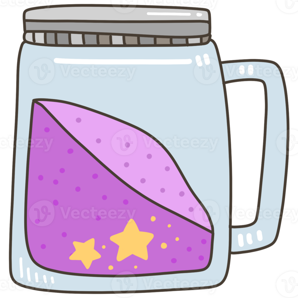 star sand glass bottle png
