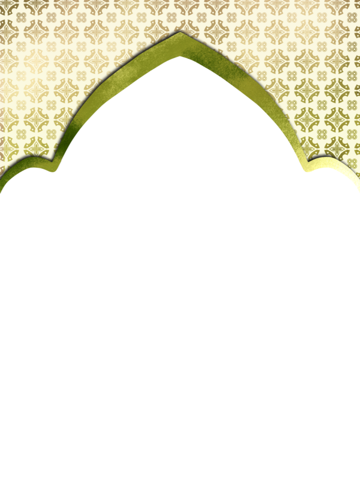 A gold and green frame Border Pattern png