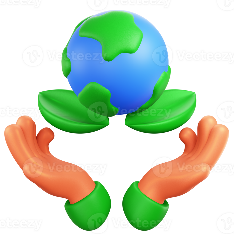 save nature 3d icon png