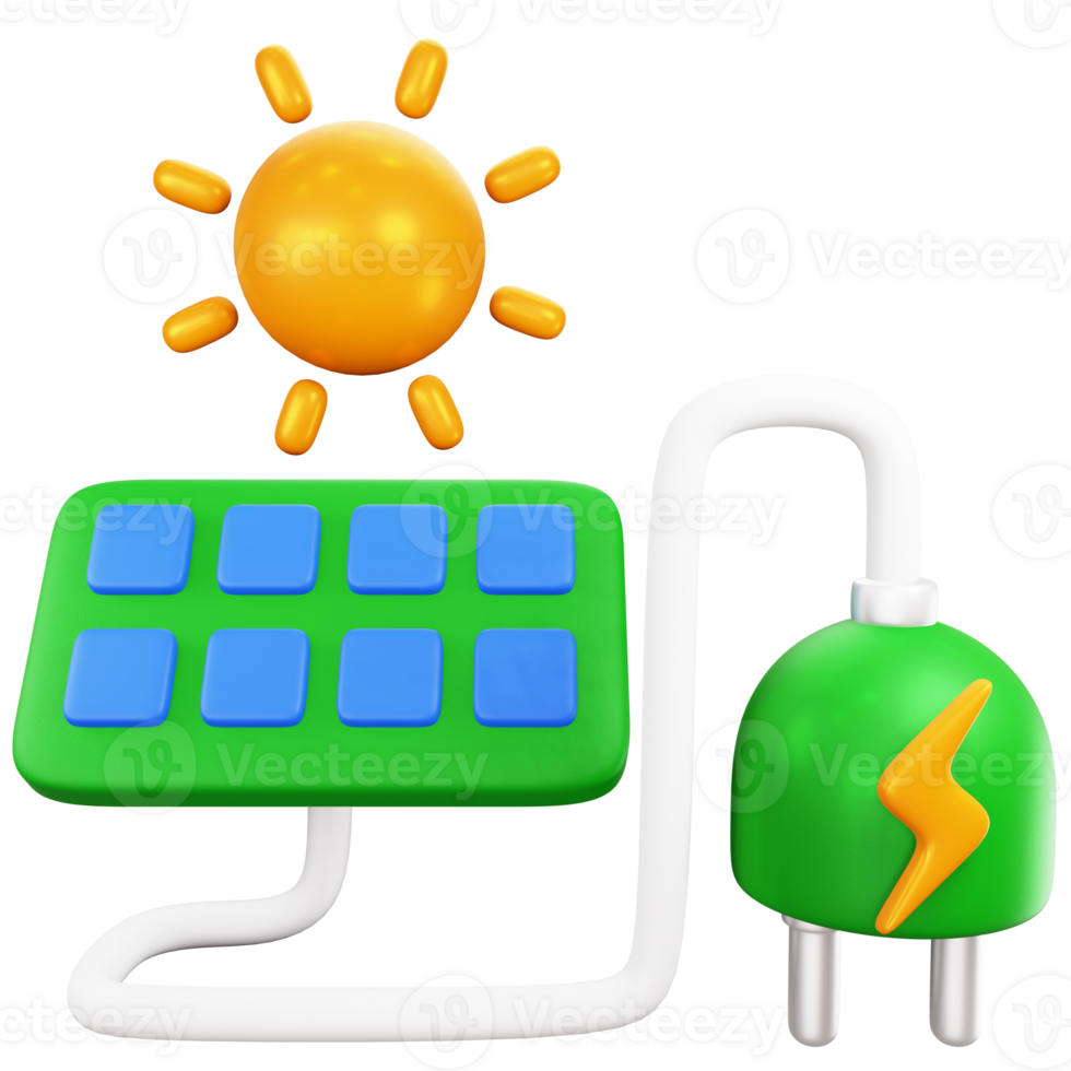 solar panel 3d icon png