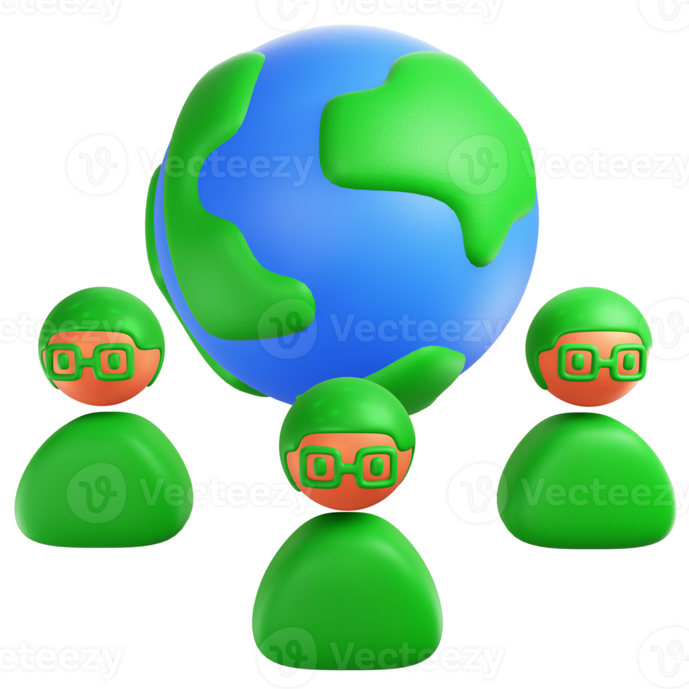 population 3d icon png