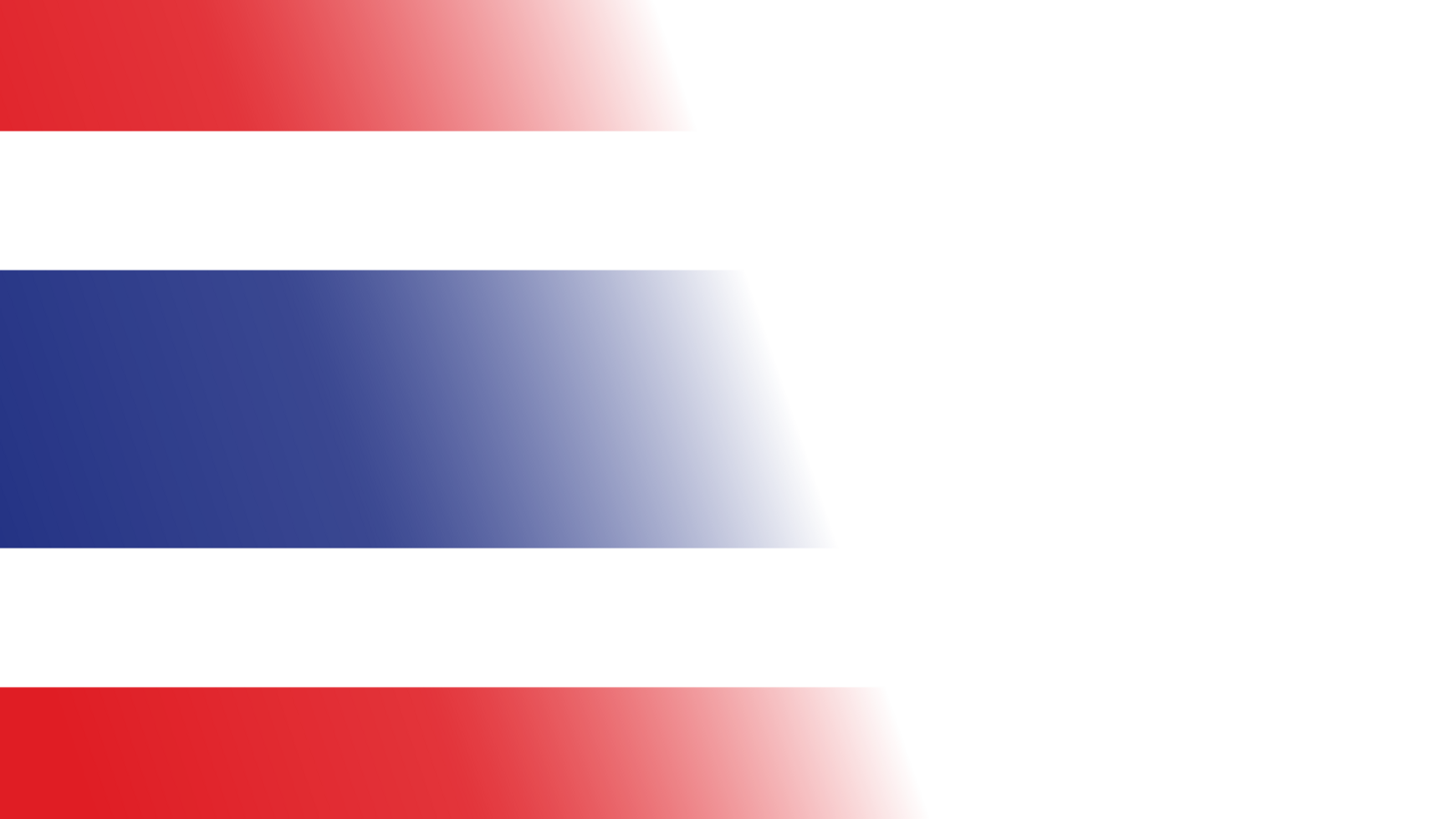 Transparent Thailand flag banner png