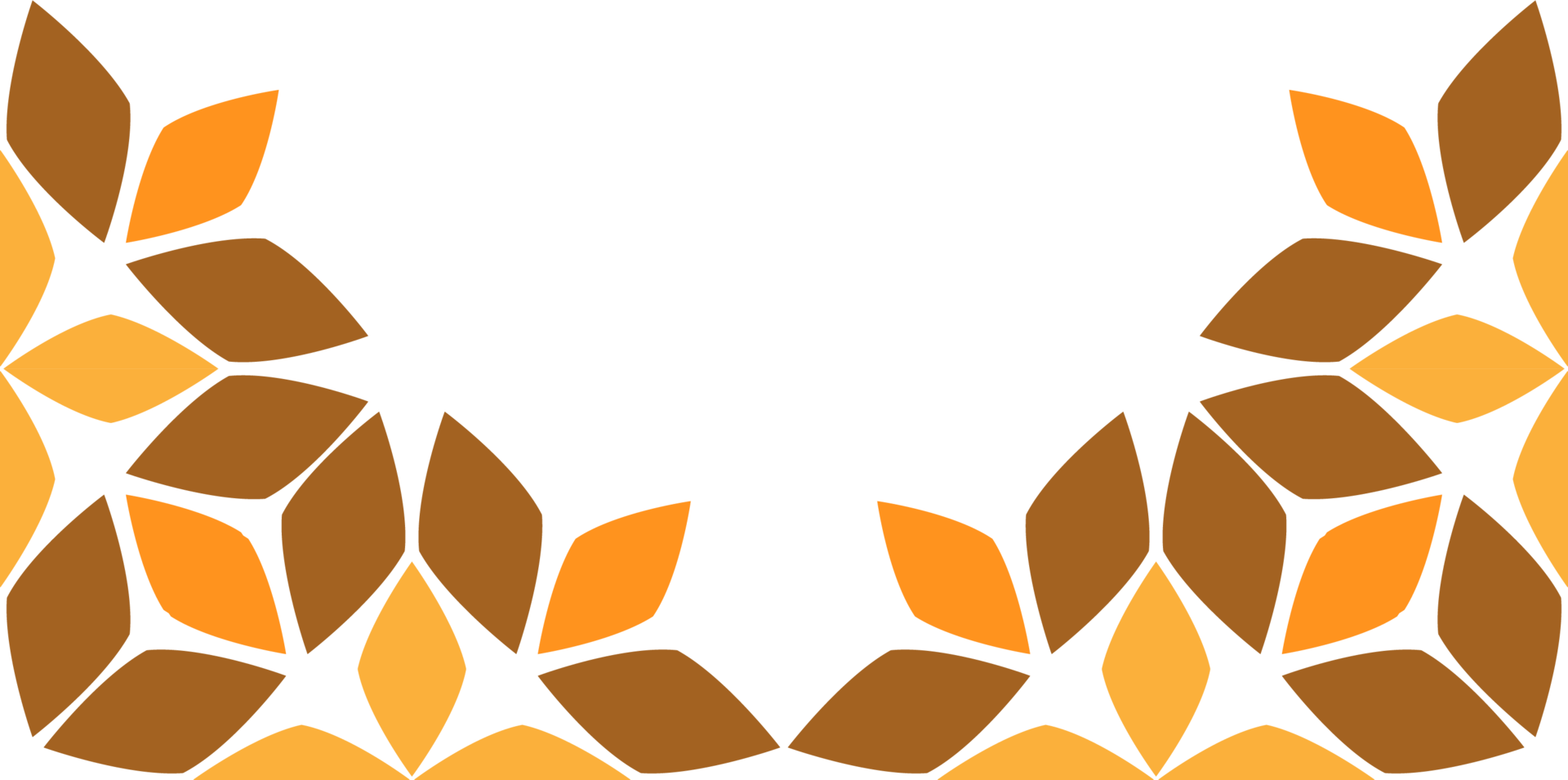 brown and orange leaves frame png