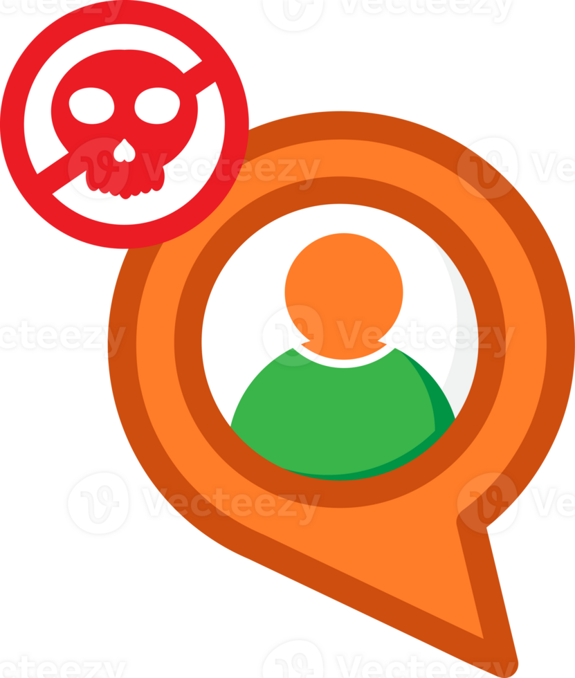 chat with user and warning icon png