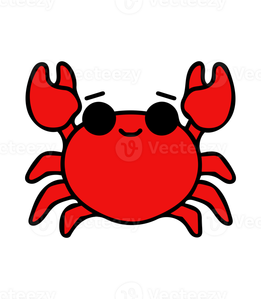 Cute Crab Drawing png