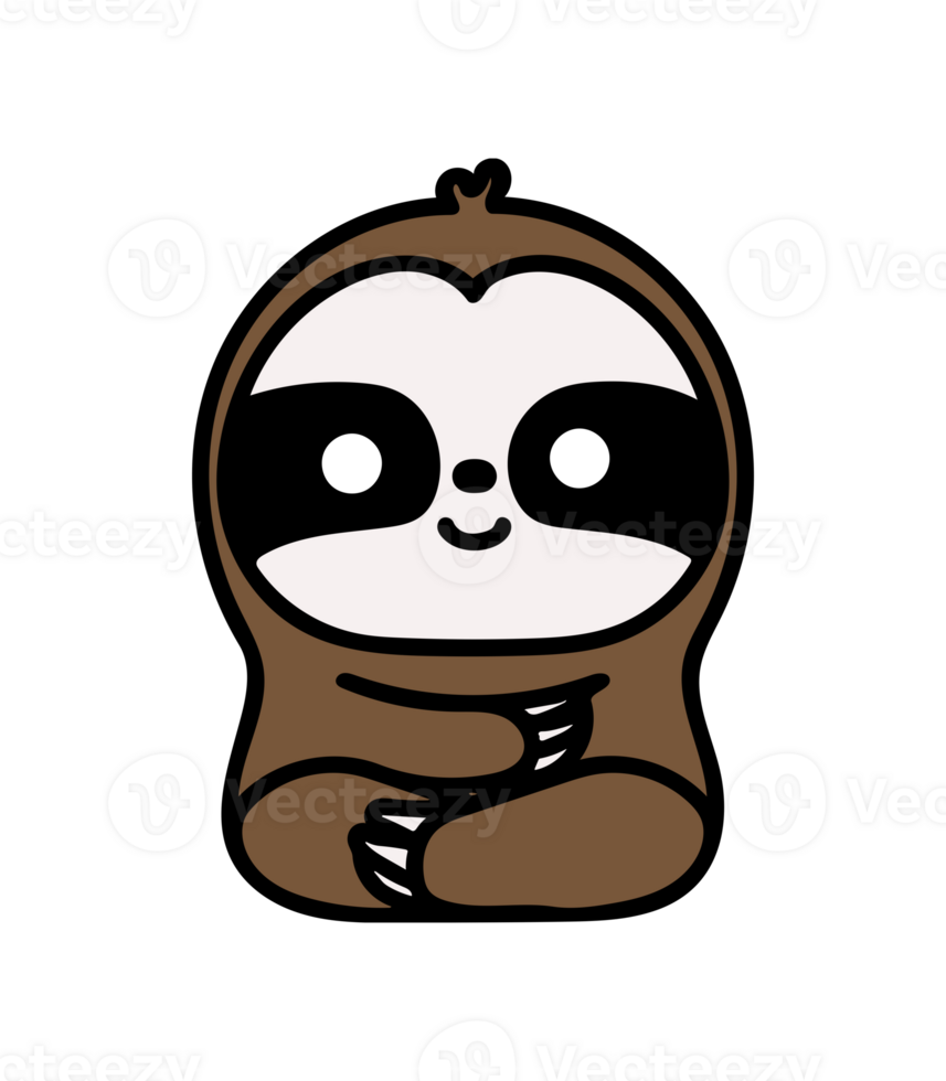 Cute Sloth Drawing png