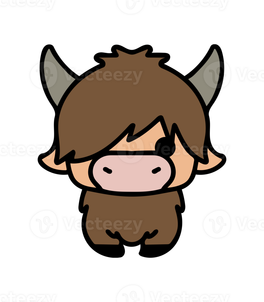 Cute Cow Drawing png