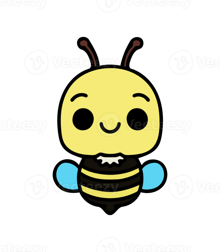 Cute Bee Drawing png