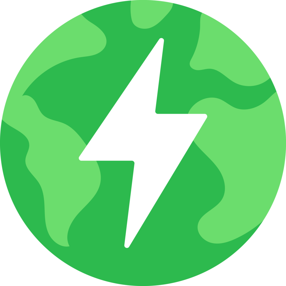 world green energy earth icon illustration png