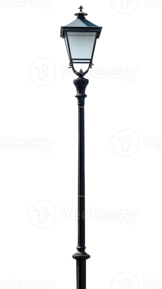 A street light with a white light on it png