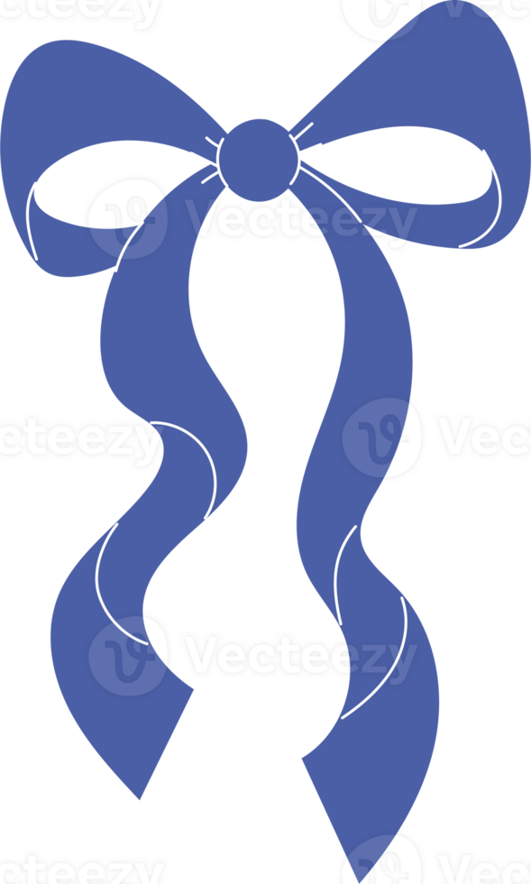 Dark blue bow png