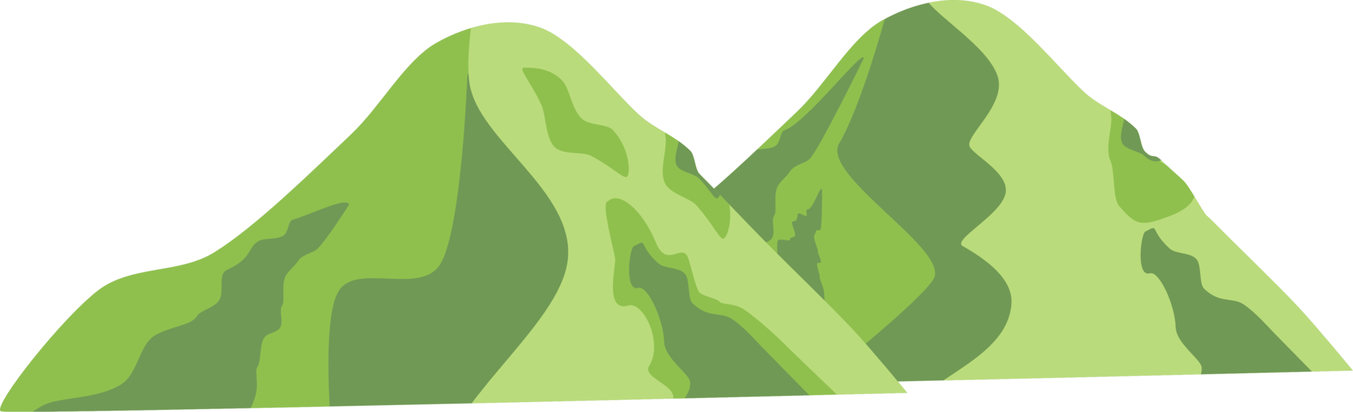 mountain background flat illustration png