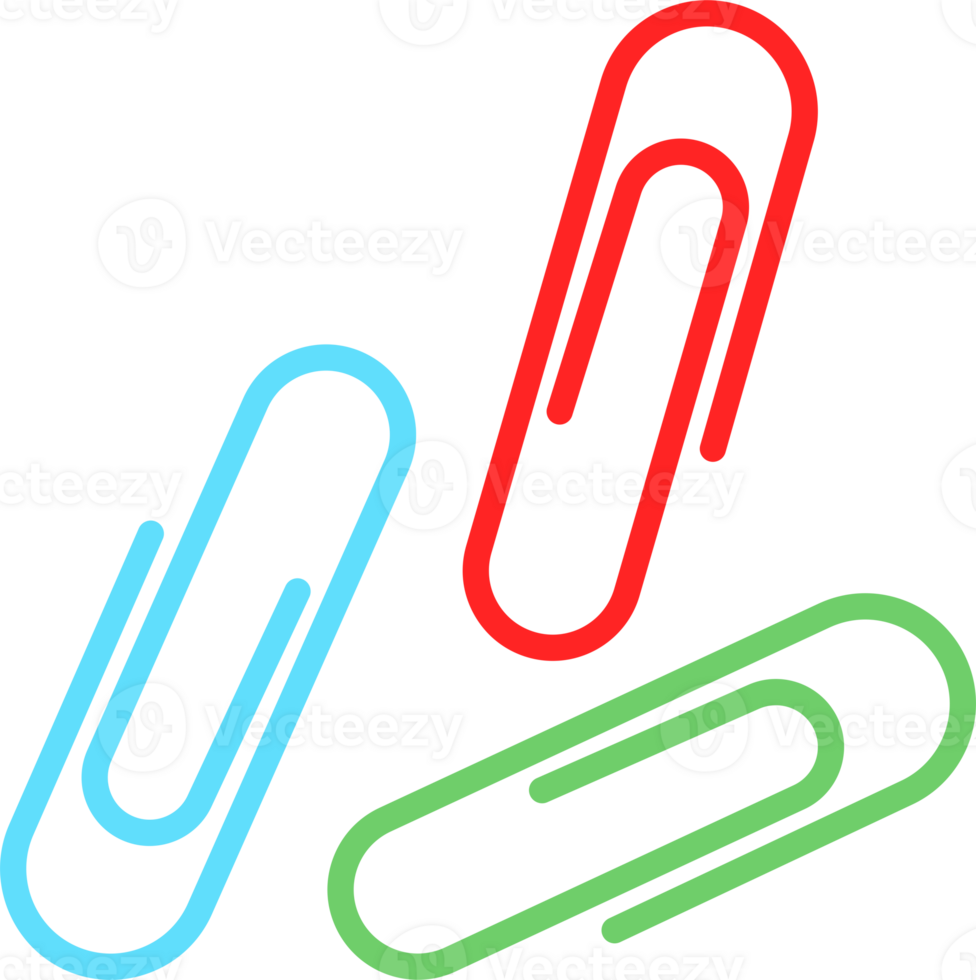 Colorful Paper Clips Graphic Design png