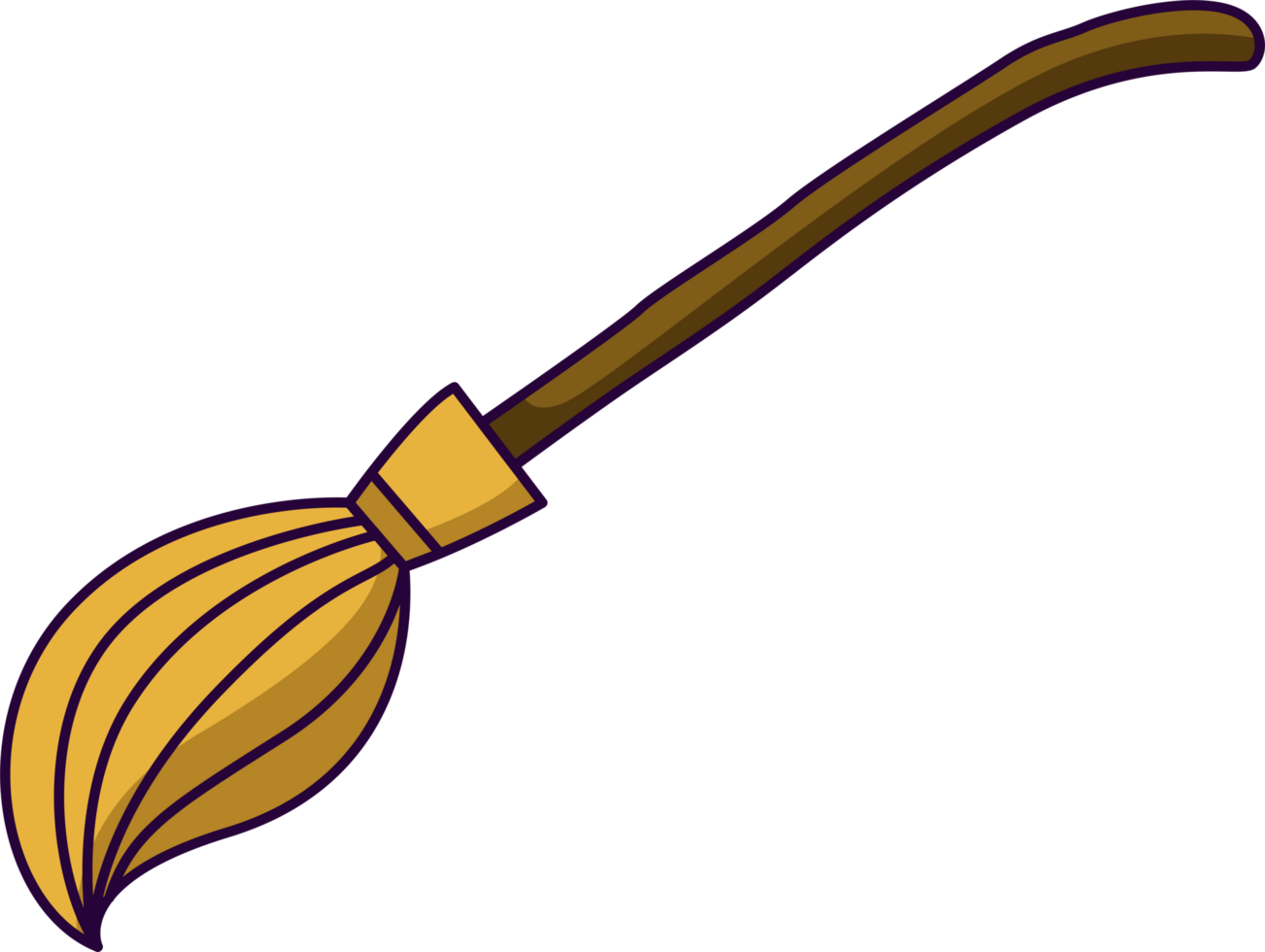 Broom Icon on Transparent Background png