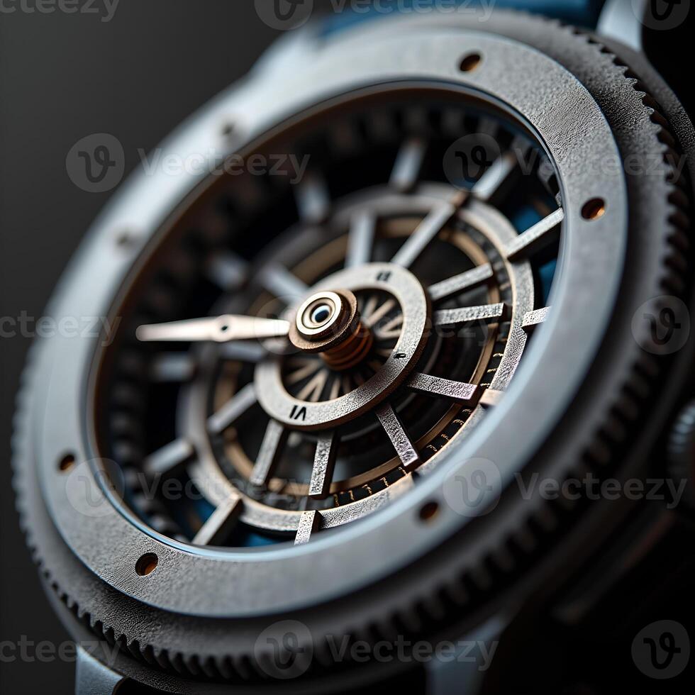 watch mechanism close up photo
