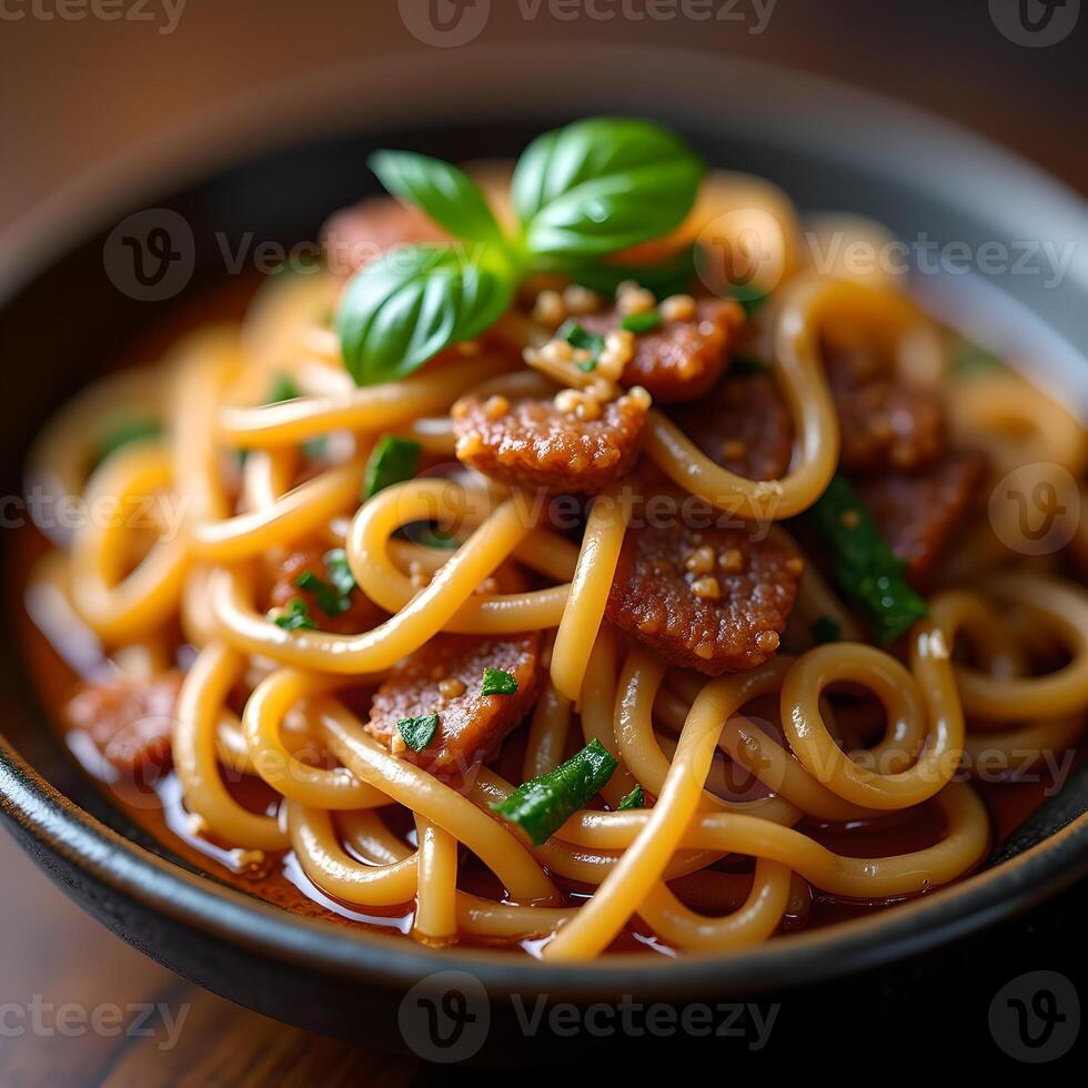 Taiwanese Meat Sauce Noodle Soup photo