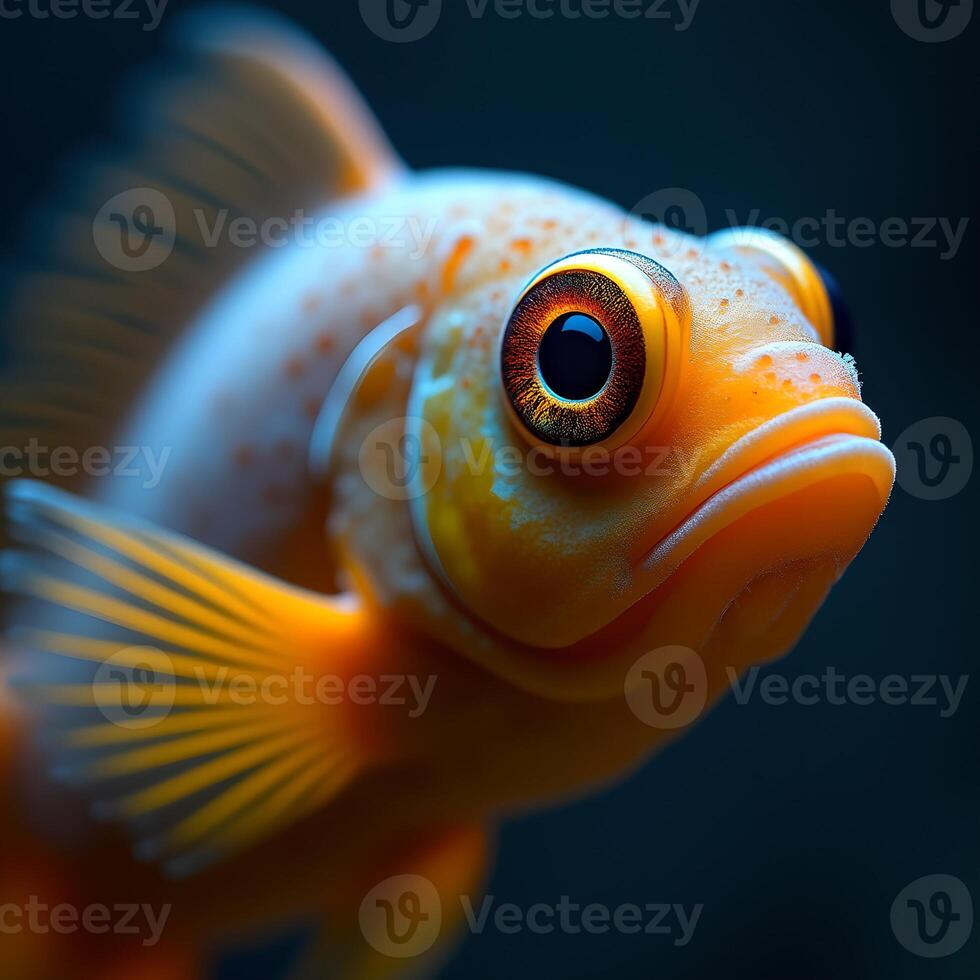 close up of a fish photo