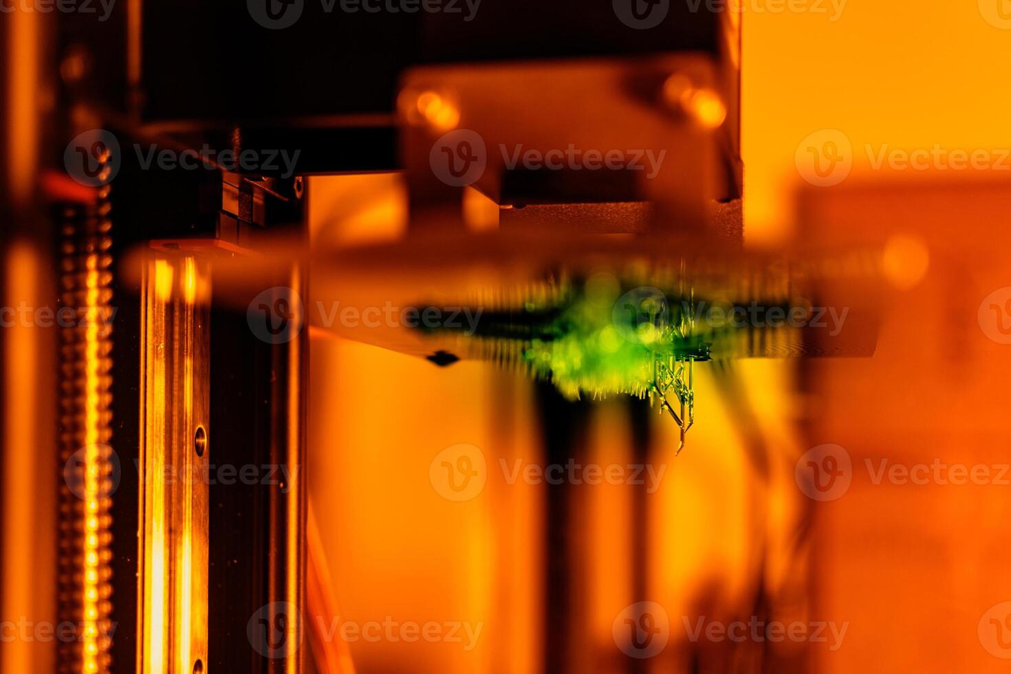 3d resin printer in interior showroom photo