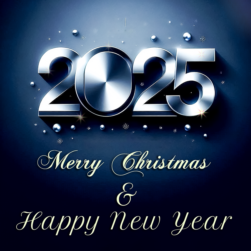 Merry Christmas and Happy New Year Wishes Elegant Background Design Social Media Post psd