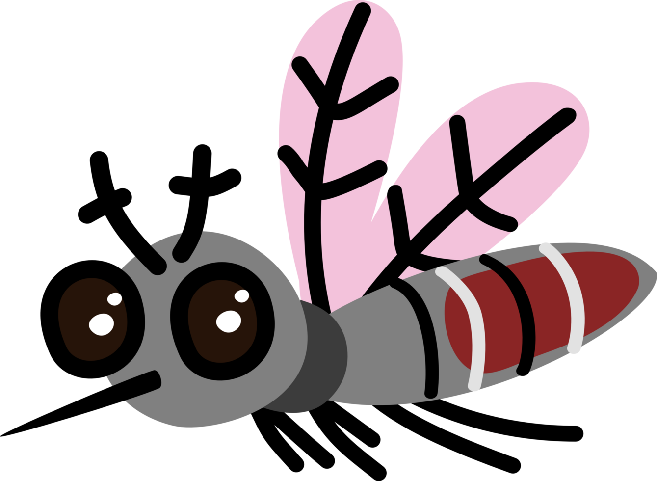 Blood belly mosquito looking for prey png