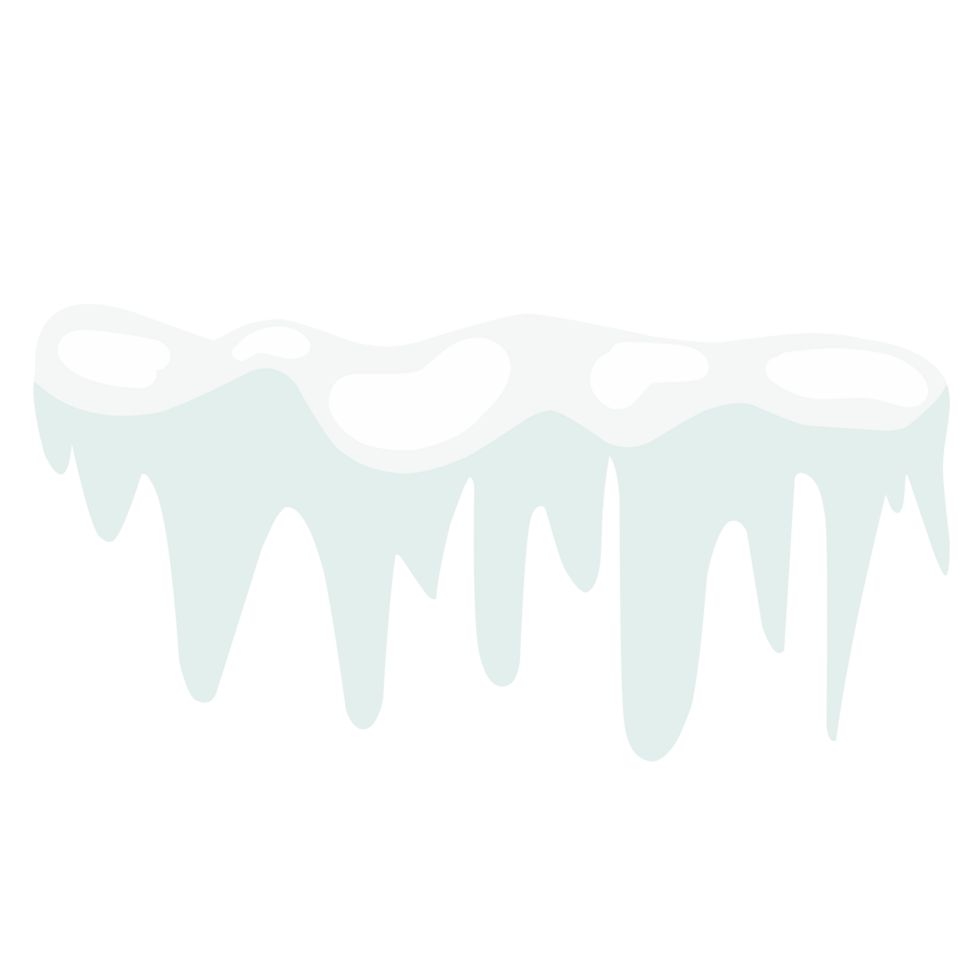 Snowdrift and icicles png