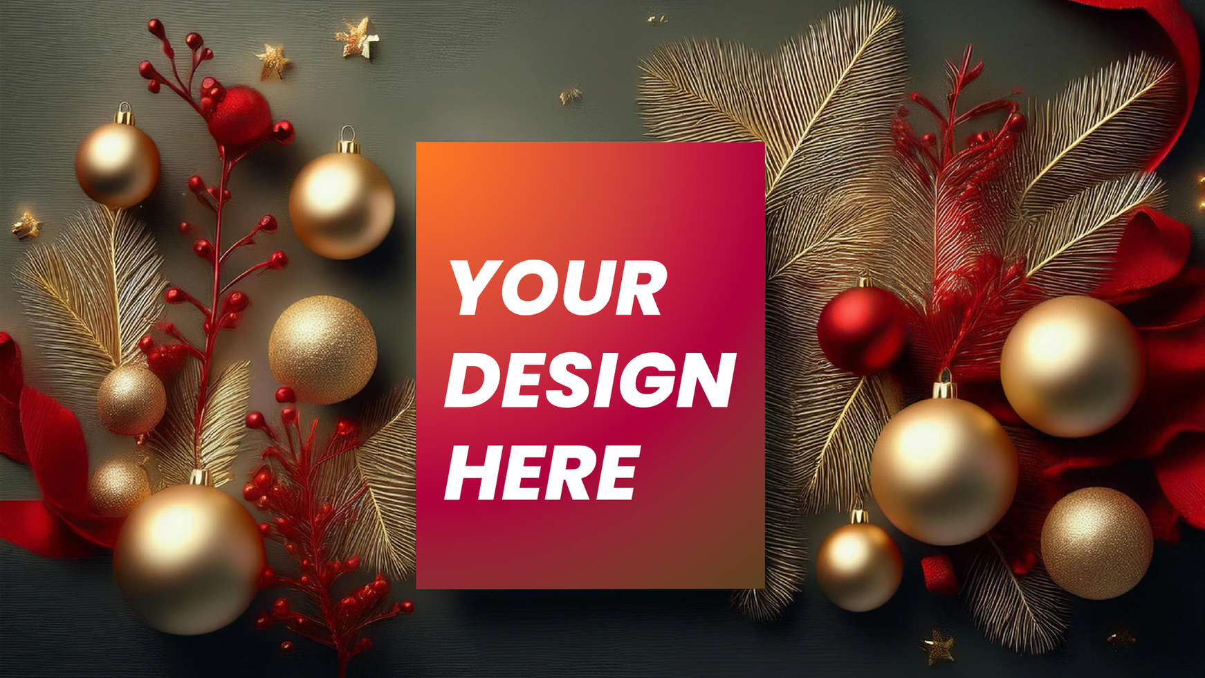 Festive Cheer Christmas Flyer Design Mockup psd
