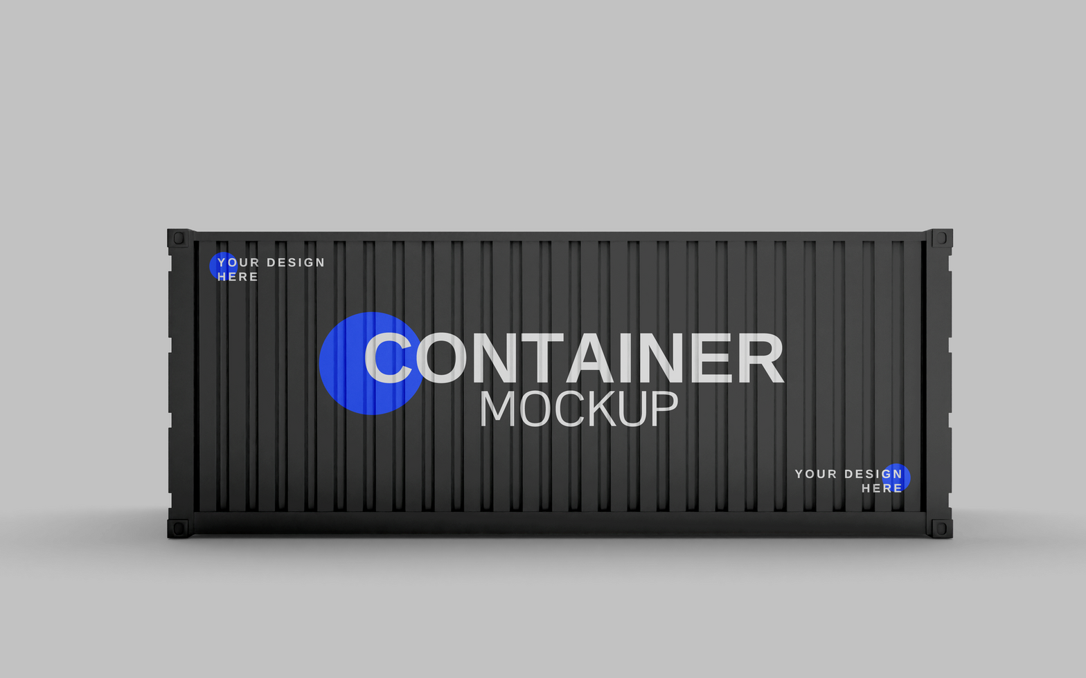 delivery container mockup psd