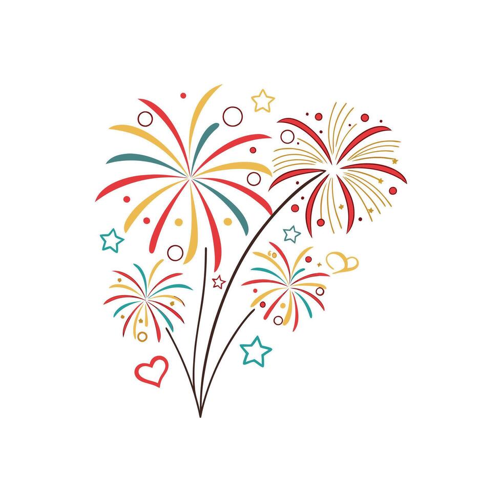 attractive and nice Fireworks vector