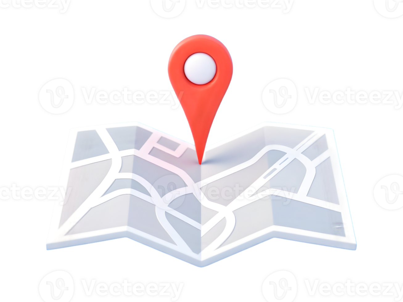 Map pin icon on a map png