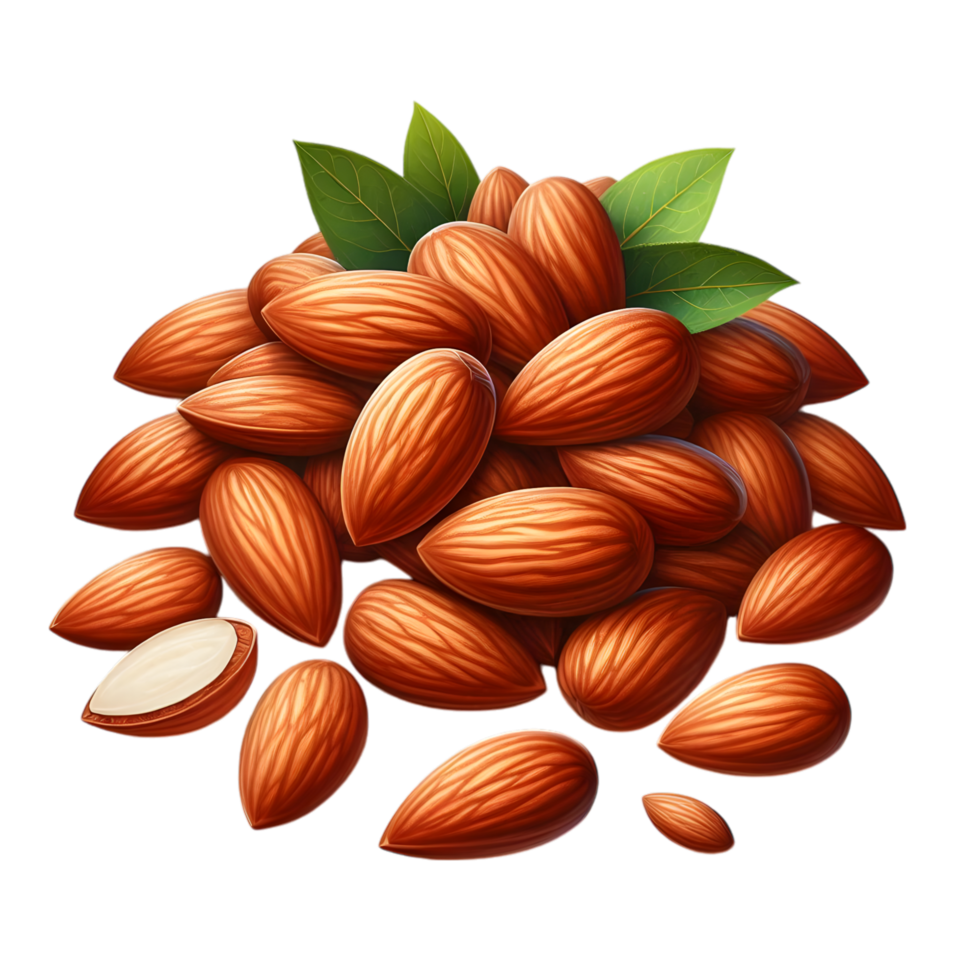 3d Almonds Diwali Watercolor png