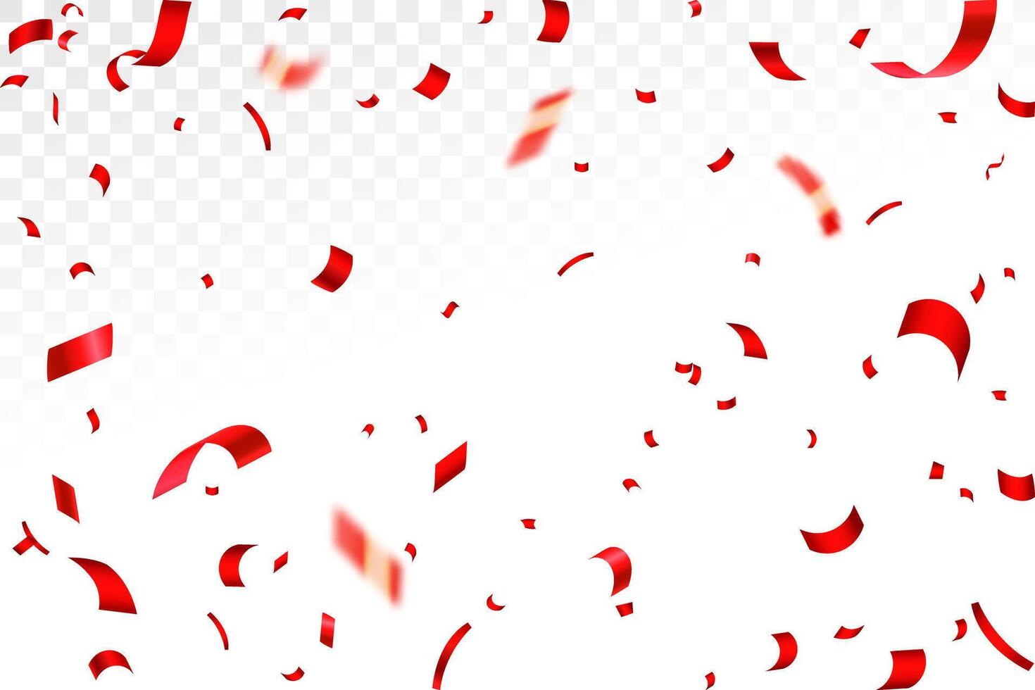 Abstract red confetti party celebration banner background template, Great for a birthday party or an event celebration invitation or decor. confetti, vector