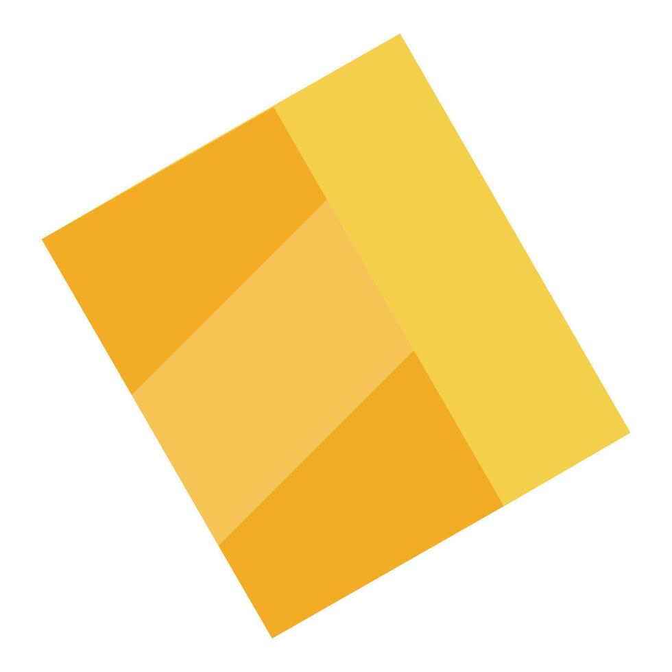 Abstract yellow rhombus rotating and creating dynamic movement vector