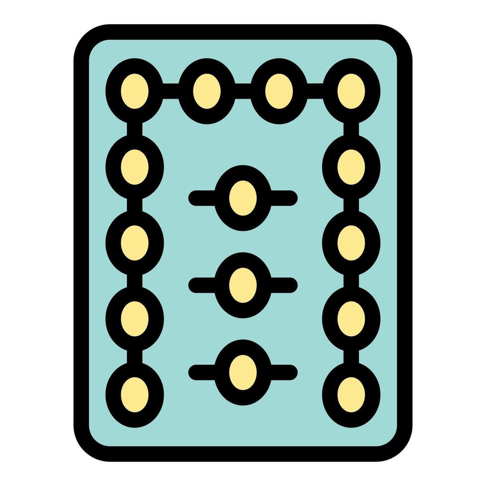 Contraceptive pill blister pack showing daily dosage vector